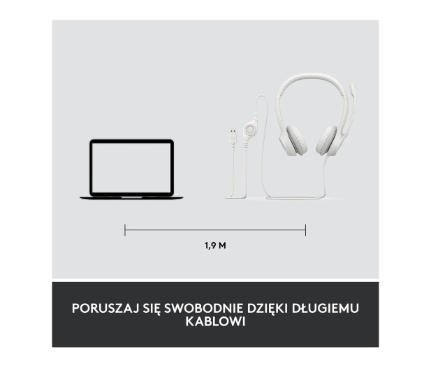 Logitech H390 biały - 1110330 - zdjęcie 11
